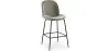 Hocker mit Rückenlehne - Samt gepolstert - Retro Design - Elias image 9