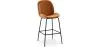 Hocker mit Rückenlehne - Samt gepolstert - Retro Design - Elias image 9
