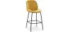 Hocker mit Rückenlehne - Samt gepolstert - Retro Design - Elias image 9