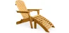 Liegestuhl mit Fußstütze - Gartenstuhl aus Holz - Adirondack image 9