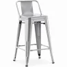 Barhocker mit Rückenlehne - Industriedesign - 60cm - New Edition - Stylix image 9