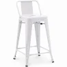 Barhocker mit Rückenlehne - Industriedesign - 60cm - New Edition - Stylix image 9