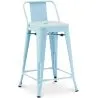 Barhocker mit Rückenlehne - Industriedesign - 60cm - New Edition - Stylix image 9