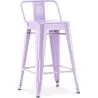 Barhocker mit Rückenlehne - Industriedesign - 60cm - New Edition - Stylix image 9