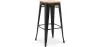 Barhocker - Industriedesign - Holz & Stahl - 76cm - Neuauflage - Stylix image 9