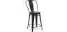 Barhocker mit Rückenlehne - Industriedesign - 60cm - New Edition - Stylix image 9