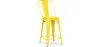 Barhocker mit Rückenlehne - Industriedesign - 60cm - New Edition - Stylix image 9