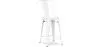 Barhocker mit Rückenlehne - Industriedesign - 60cm - New Edition - Stylix image 9