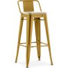 Barhocker mit Rückenlehne - Industriedesign - Holz & Stahl - 76cm - New Edition - Stylix image 9