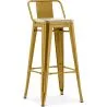 Barhocker mit Rückenlehne - Industriedesign - Holz & Stahl - 76cm - New Edition - Stylix image 9