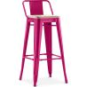 Barhocker mit Rückenlehne - Industriedesign - Holz & Stahl - 76cm - New Edition - Stylix image 9