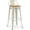 Barhocker mit Rückenlehne - Industriedesign - Holz & Stahl - 76cm - New Edition - Stylix image 9