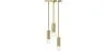 Goldene Deckenlampe - 3-armige Pendelleuchte - Troy image 9
