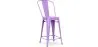 Barhocker mit Rückenlehne - Industriedesign - 60cm - Stylix image 9