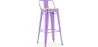 Barhocker mit Rückenlehne - Industriedesign - 76 cm - Stylix image 9