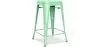 Barhocker - Industriedesign - Stahl matt - 60cm - Neuauflage - Stylix image 9