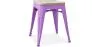 Hocker im Industriedesign - Holz & Metall - 45cm - Stylix image 9