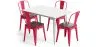 Pack Esstisch und 4 Esszimmerstühle Industriedesign - Neuauflage - Bistrot Stylix image 9