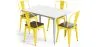 Pack Esstisch und 4 Esszimmerstühle Industriedesign - Neuauflage - Bistrot Stylix image 9