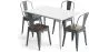 Pack Esstisch und 4 Esszimmerstühle Industriedesign - Neuauflage - Bistrot Stylix image 9