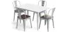 Pack Esstisch und 4 Esszimmerstühle Industriedesign - Neuauflage - Bistrot Stylix image 9