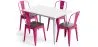 Pack Esstisch und 4 Esszimmerstühle Industriedesign - Neuauflage - Bistrot Stylix image 9