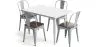 Pack Esstisch und 4 Esszimmerstühle Industriedesign - Neuauflage - Bistrot Stylix image 9