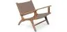 Loungesessel mit Armlehnen - Boho Bali Design Armchair - Holz und Leder - Recia image 9
