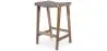 Holzhocker - Boho Bali Design - Leder - Recia image 9