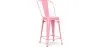 Barhocker mit Rückenlehne - Industriedesign - 60cm - Stylix image 9