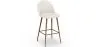 Hocker mit Bouclé-Stoff gepolstert - Skandinavisches Design - Evelyne image 9