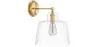 Wandleuchte – goldfarbenes Metall und Glas – Sabela image 9