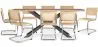 Packung Industrial Design Esstisch aus Holz (200cm) & 8 Rattan-Esszimmerstühle - Bruna image 9