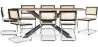 Packung Industrial Design Esstisch aus Holz (200cm) & 8 Rattan-Esszimmerstühle - Bruna image 9