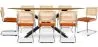 Pack Esstisch aus Holz im Industriedesign (220cm) & 8 Rattan-Esszimmerstühle - Samtpolsterung - Martha image 9