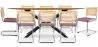 Pack Esstisch aus Holz im Industriedesign (220cm) & 8 Rattan-Esszimmerstühle - Samtpolsterung - Martha image 9