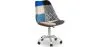  Drehbarer Bürostuhl - Patchwork-Polsterung - Pixi image 9