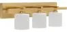 Gealterte goldene Wandleuchte - 3-Licht-Applikation - Violett image 9