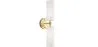 Gealterte Goldene Wandleuchte - 2-flammige Wandlampe - Feru image 9