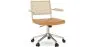 Rattan-Bürostuhl - Drehbar - Goner image 9
