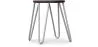 Hairpin Hocker - 42cm - Dunkles Holz und Metall  image 9