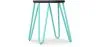 Hairpin Hocker - 42cm - Dunkles Holz und Metall  image 9