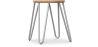 Hairpin Hocker - 42cm - Helles Holz und Metall image 9