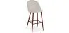 Samtgepolsterter Hocker - Skandinavisches Design - Evelyne image 9