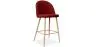 Gepolsterter Hocker aus Stoff - skandinavisches Design - 66cm - Evelyne image 9