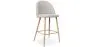 Gepolsterter Hocker aus Stoff - skandinavisches Design - 66cm - Evelyne image 9