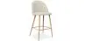 Gepolsterter Hocker aus Stoff - skandinavisches Design - 66cm - Evelyne image 9