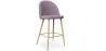 Gepolsterter Hocker aus Stoff - skandinavisches Design - 66cm - Evelyne image 9