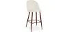 Samtgepolsterter Hocker - Skandinavisches Design - Evelyne image 9