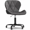 Bürostuhl mit Rädern - Drehstuhl - Kunstlederbezug - Schwarzes Wito-Gestell image 9